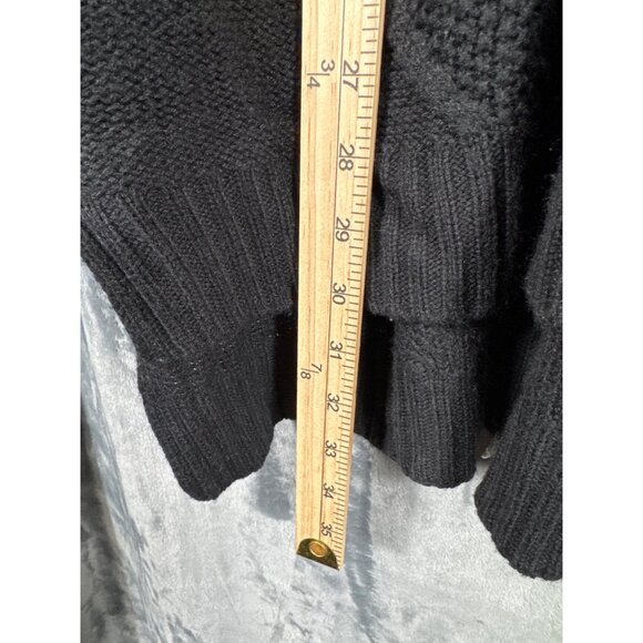 Kate & Mallory Womens Black Cold Shoulder Knit Sweater Size 1X - Picture 7 of 13